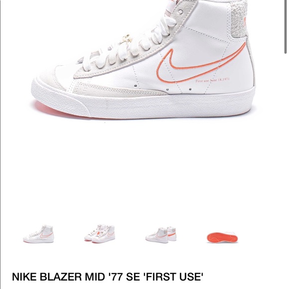 SOLD Nike Blazer mid ‘77 SE with gold nike charm - Picture 3 of 6